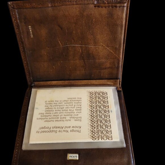 Vintage Rolfs Men's Bi-fold Wallet - Picture 2 of 14